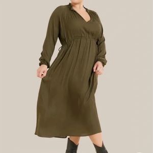 Modern Citizen Magdalena Plisse Dress